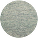 Sideview of Contemporary Pale Silver Gray Modern Rug, con1854