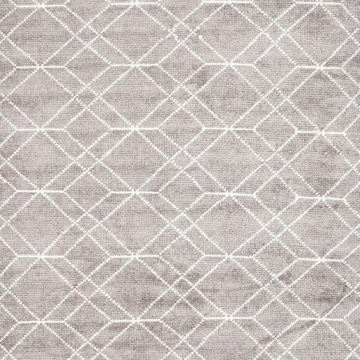 Machine Washable Contemporary Dark White Beige Rug, wshcon1855