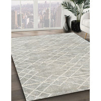 Contemporary Dark Gray Modern Rug, con1856