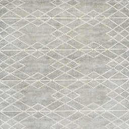Square Contemporary Dark Gray Modern Rug, con1856