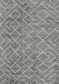 Machine Washable Contemporary Dark Gray Rug, wshcon1859