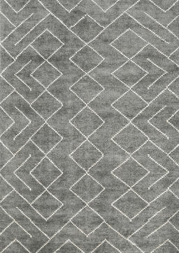 Machine Washable Contemporary Dark Gray Rug, wshcon1859
