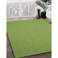 Contemporary Pistachio Green Modern Rug, con185