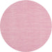 Sideview of Contemporary Light Pink Modern Rug, con1863