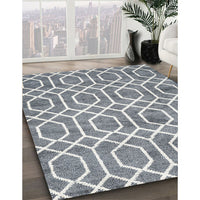 Contemporary Gray Trellis Rug, con1864