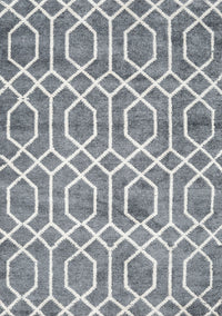 Machine Washable Contemporary Gray Rug, wshcon1864