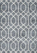 Contemporary Gray Trellis Rug, con1864