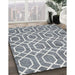 Contemporary Gray Trellis Rug in Family Room, con1864