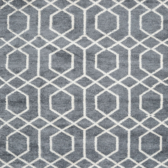 Sideview of Machine Washable Contemporary Gray Rug, wshcon1864