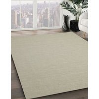 Contemporary Tan Brown Solid Rug, con186