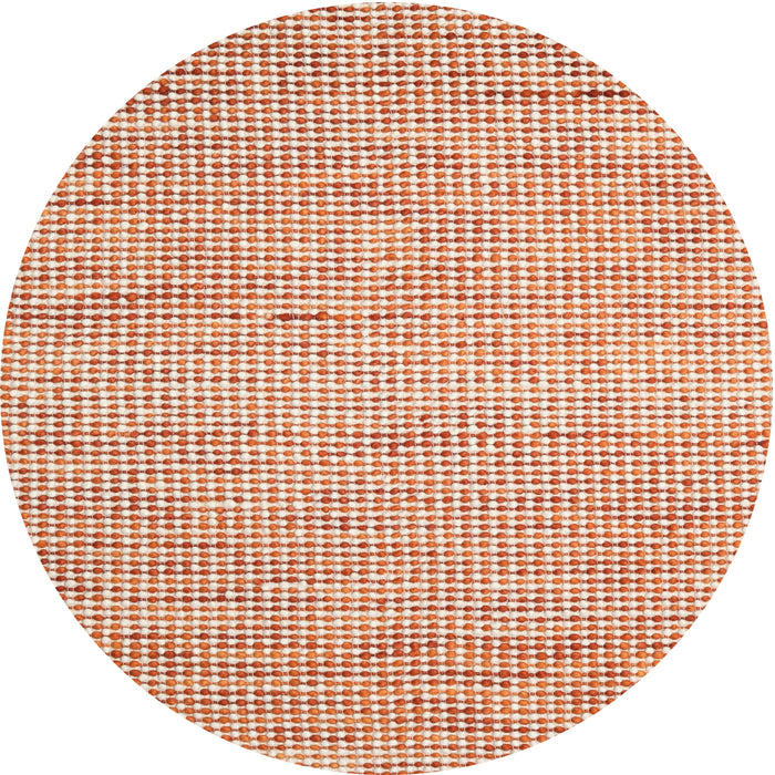 Square Machine Washable Contemporary Orange Red Rug, wshcon1870