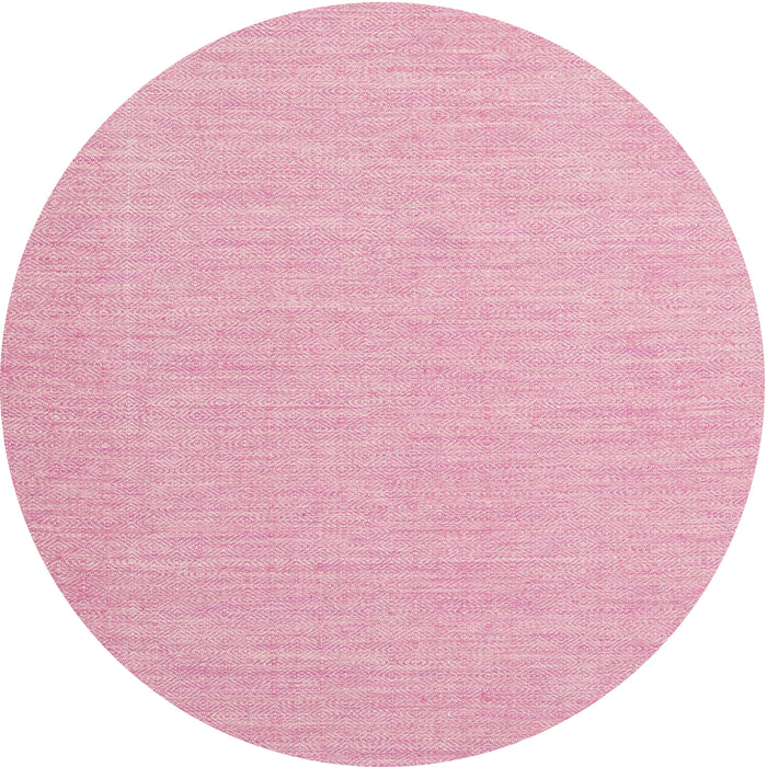 Square Machine Washable Contemporary Pink Rug, wshcon1871