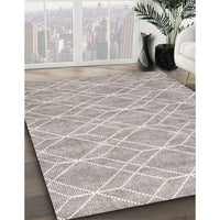 Contemporary Pale Silver Gray Modern Rug, con1874