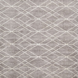 Square Contemporary Pale Silver Gray Modern Rug, con1874