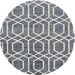 Square Machine Washable Contemporary Silver Gray Rug, wshcon1875