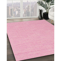 Contemporary Dark Hot Pink Modern Rug, con1877