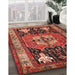 Machine Washable Contemporary Rust Pink Rug in a Family Room, wshcon1878
