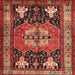 Sideview of Machine Washable Contemporary Rust Pink Rug, wshcon1878