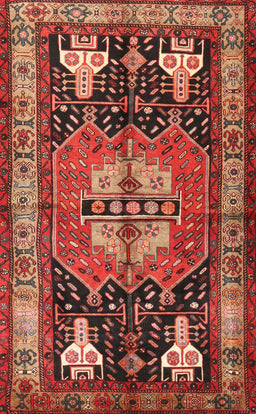 Machine Washable Contemporary Rust Pink Rug, wshcon1878