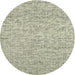 Square Machine Washable Contemporary Khaki Green Rug, wshcon1879