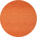 Sideview of Contemporary Orange Red Modern Rug, con187