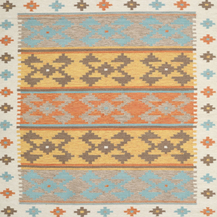 Sideview of Machine Washable Contemporary Peru Brown Rug, wshcon1883