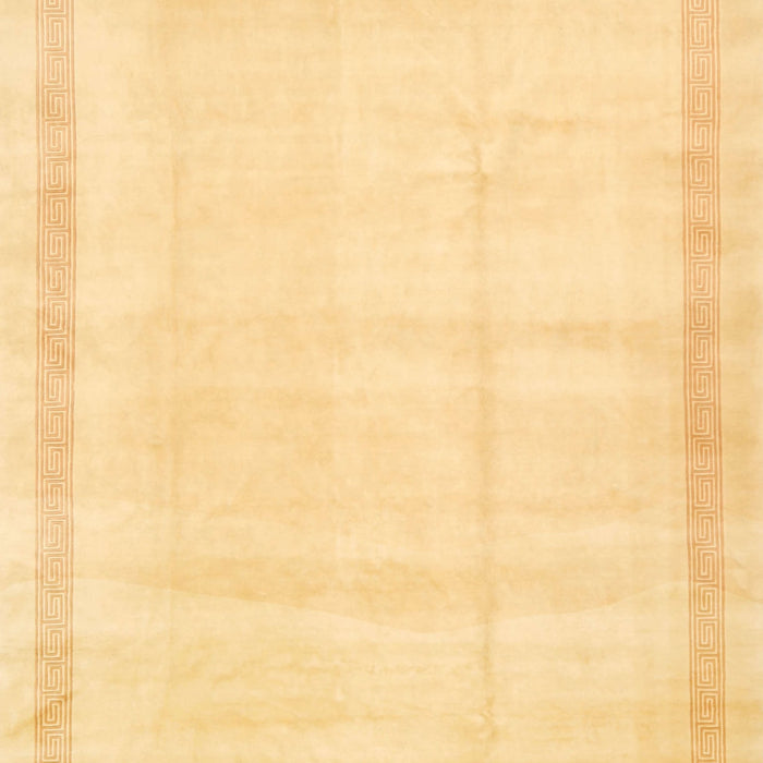 Contemporary Chrome Gold Yellow Solid Rug, con1886