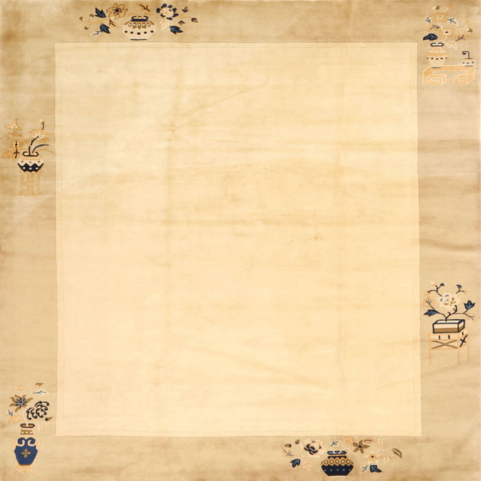 Sideview of Machine Washable Contemporary Sun Yellow Rug, wshcon1888