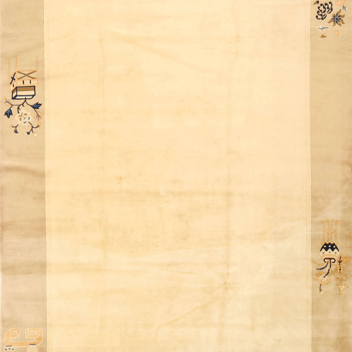 Machine Washable Contemporary Sun Yellow Rug, wshcon1888