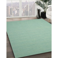 Contemporary Blue Green Modern Rug, con188