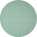 Sideview of Contemporary Blue Green Modern Rug, con188