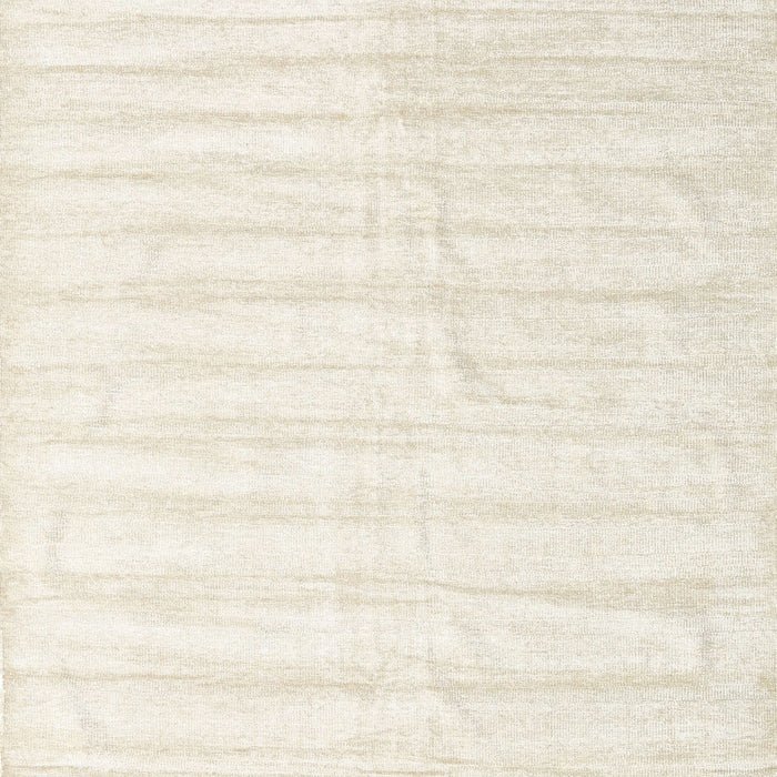 Contemporary Blanched Almond Beige Solid Rug, con1892