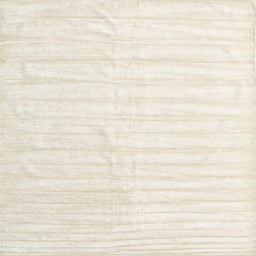 Square Contemporary Blanched Almond Beige Solid Rug, con1892