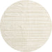 Sideview of Contemporary Blanched Almond Beige Solid Rug, con1892