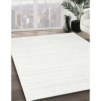 Contemporary Off White Beige Solid Rug, con1898