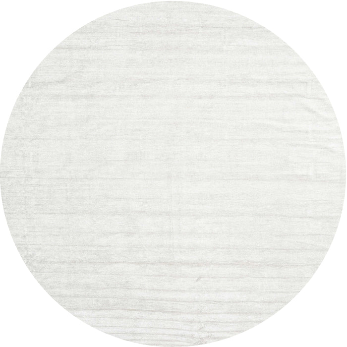 Sideview of Contemporary Off White Beige Solid Rug, con1898