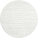 Sideview of Contemporary Off White Beige Solid Rug, con1898