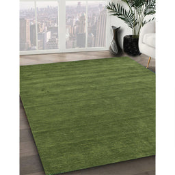 Machine Washable Contemporary Seaweed Green Rug in a Family Room, wshcon18