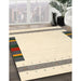 Contemporary Golden Blonde Gold Solid Rug in Family Room, con1901