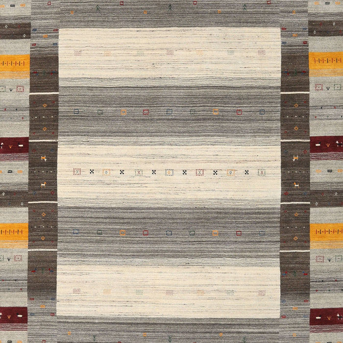 Machine Washable Contemporary Army Brown Rug, wshcon1903