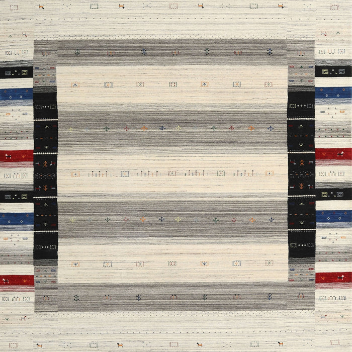 Sideview of Machine Washable Contemporary Army Brown Rug, wshcon1906