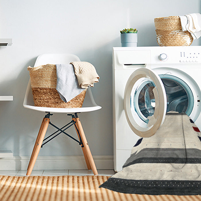 Machine Washable Contemporary Army Brown Rug in a Washing Machine, wshcon1907