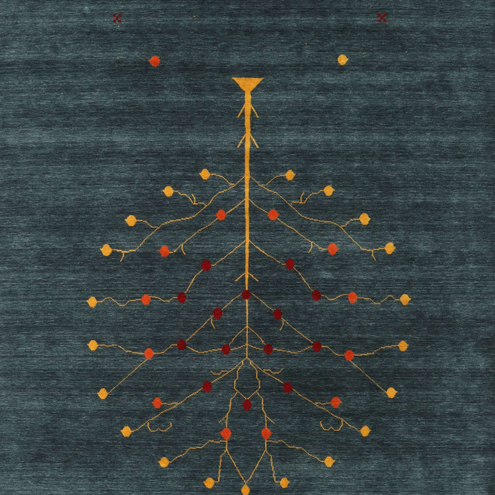 Contemporary Dark Slate Gray Green Modern Rug, con1908