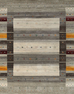 Contemporary Sand Brown Modern Rug, con1910