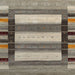 Sideview of Machine Washable Contemporary Sand Brown Rug, wshcon1910