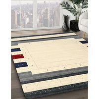 Contemporary Golden Blonde Gold Solid Rug, con1911