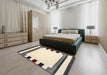 Machine Washable Contemporary Gold Rug in a Bedroom, wshcon1911
