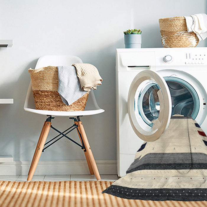 Machine Washable Contemporary Gold Rug in a Washing Machine, wshcon1912