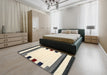 Machine Washable Contemporary Gold Rug in a Bedroom, wshcon1912
