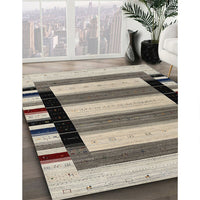 Contemporary Tan Brown Modern Rug, con1914